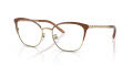 Tory Burch TY1076 Shiny Gold / Camel (3342) Eyeglasses - Color Image