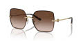 Tory Burch TY6080 Shiny Light Gold/Light Brown Gradient Dark Brow (334913) Sunglasses - Color Image