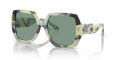 Tory Burch TY7191U Ivory Brown Horn/Petrol Green (172782) Sunglasses - Color Image
