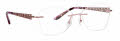 Totally Rimless Adeena 376 Pink Punch Eyeglasses - Color Image