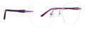 Totally Rimless Feather 370 Lavender Eyeglasses - Color Image