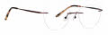Totally Rimless Infinity 04 373 Crimson Eyeglasses - Color Image