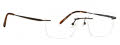 Totally Rimless Infinity 05 374 Hunter Green Eyeglasses - Color Image