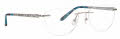 Totally Rimless Sonora 377 Dark Silver Eyeglasses - Color Image