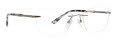 Totally Rimless Halo 300 Gunmetal Eyeglasses - Color Image