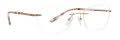 Totally Rimless Halo 300 Rose Gold Eyeglasses - Color Image