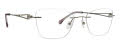 Totally Rimless Bria 327 Silver Eyeglasses - Color Image