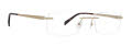 Totally Rimless Advance 227 Gold (GLD) Eyeglasses - Color Image