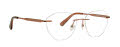 Totally Rimless Aeline Rose/Gold Eyeglasses - Color Image