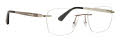 Totally Rimless Fortis Gunmetal Eyeglasses - Color Image