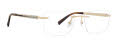 Totally Rimless Kaemon 367 Gold (GLD) Eyeglasses - Color Image