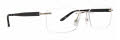 Totally Rimless Reyna 378 Gold/Black Eyeglasses - Color Image