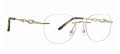 Totally Rimless Tiara 380 Gold (GLD) Eyeglasses - Color Image