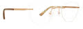 Totally Rimless Ardor (357) Satin Gold Eyeglasses - Color Image