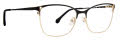 Trina Turk Lennon Matte Black Eyeglasses - Color Image