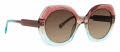 Trina Turk Lamai Burgundy Sunglasses - Color Image