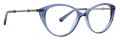 Trina Turk Scarlett Blue Eyeglasses - Color Image