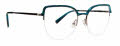 Trina Turk Tierney Peacock Eyeglasses - Color Image