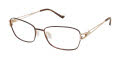 Tura R225 Brown Gold (BRN) Eyeglasses - Color Image