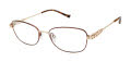 Tura R587 Brown (BRN) Eyeglasses - Color Image