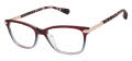 Ted Baker TLW016 Burgundy - BUR Eyeglasses - Color Image