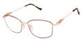 Tura R148 Brown/Rose Gold (BRN) Eyeglasses - Color Image