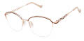 Tura R149 Brown/Rose Gold (BRN) Eyeglasses - Color Image