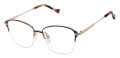Tura R152 Darkgunmetal/Rosegold (DGN) Eyeglasses - Color Image