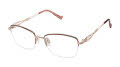 Tura R153 Burgundy/Rose Gold (BUR) Eyeglasses - Color Image