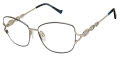 Tura R229 Navy Silver (NAV) Eyeglasses - Color Image