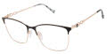 Tura R231 Black/ Rose Gold (BLK) Eyeglasses - Color Image