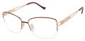 Tura R233 Burgundy (BUR) Eyeglasses - Color Image