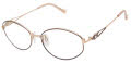 Tura R590 Dark Gunmetal/Rose Gold (DGN) Eyeglasses - Color Image