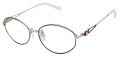 Tura R590 Eggplant/Silver (EGG) Eyeglasses - Color Image