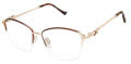Tura R591 Brown (BRN) Eyeglasses - Color Image
