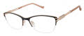 Tura R705 Black/Rosegold (BLK) Eyeglasses - Color Image