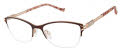 Tura R705 Brown/Rosegold (BRN) Eyeglasses - Color Image