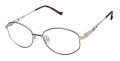 Tura R707 Eggplant/Silver (EGG) Eyeglasses - Color Image