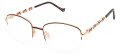 Tura R708 Brown/Gold (BRN) Eyeglasses - Color Image