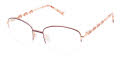 Tura R708 Burgundy/Rose Gold (BUR) Eyeglasses - Color Image
