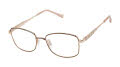 Tura R712 Brown/Rosegold (BRN) Eyeglasses - Color Image