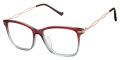 Tura R808 Burgundy/Rose Gold (BUR) Eyeglasses - Color Image