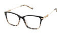 Tura R812 Black/Ivory Tortoise (BLK) Eyeglasses - Color Image