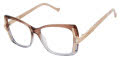 Tura TE278 Brown/Lilac/Rose Gold (BRN) Eyeglasses - Color Image