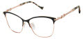 Tura TE288 Black/Rosegold (BLK) Eyeglasses - Color Image