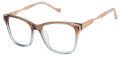 Tura TE289 Brown/Rose Gold (BRN) Eyeglasses - Color Image