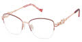 Tura TE293 Burgundy/Rose Gold (BUR) Eyeglasses - Color Image