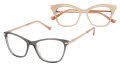 Tura TE296 with Clip-on Grey/Rose Gold (GRY) Eyeglasses - Color Image