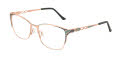 Cazal 1290 Turquoise-Rosegold (002) Eyeglasses - Color Image