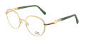 Cazal 4316 Green-Gold (001) Eyeglasses - Color Image